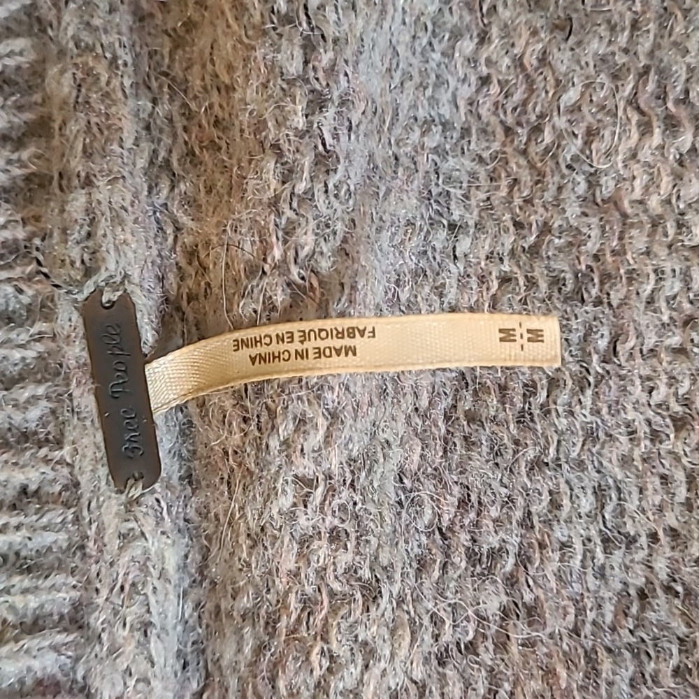 Free people sweater womens large alpaca mohair blend - Picture 2 of 5